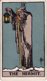 The Hermit Rider Waite Traditional Card